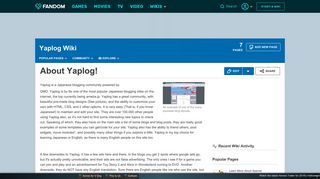 About Yaplog! | Yaplog Wiki | FANDOM powered by Wikia