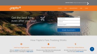 Airfare Price Tracking and Alerts from Yapta