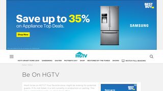 Be On HGTV | HGTV