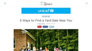 5 Websites for Finding a Yard Sale Near You - The Spruce