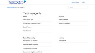 Yardi: Voyager 7s – Waypoint Residential
