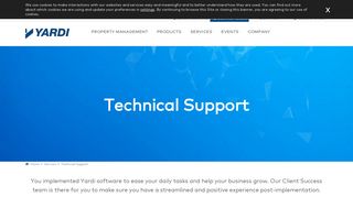 Technical Support | Yardi Systems Inc.