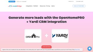 Generate more leads with the OpenHomePRO + Yardi CRM integration