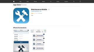 Maintenance Mobile on the App Store - iTunes - Apple