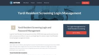 Yardi Resident Screening Login Management - Team Password ...