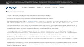 Yardi eLearning Launches Virtual Reality Training Content