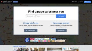 Garage Sales, Yard Sales & Estate Sales by Map | gsalr.com