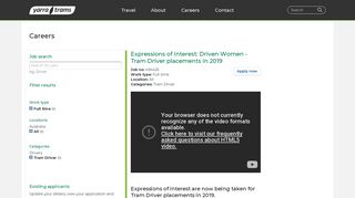 Details - Expressions of Interest: Driven Women - Tram ... - Yarra Trams
