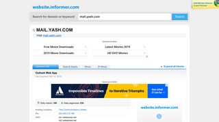 Mail.yash.com - Website Informer - Informer Technologies, Inc.