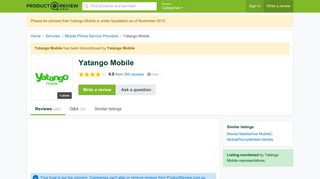 Yatango Mobile Reviews - ProductReview.com.au