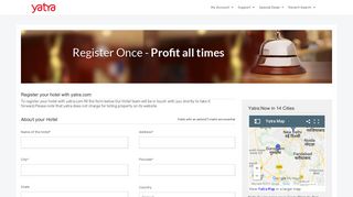 Register Your Hotel - Yatra.com