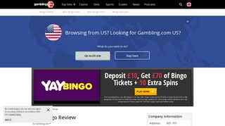 YAY Bingo Bonus Offer for the UK - Gambling.com