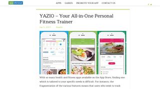 YAZIO – Your All-in-One Personal Fitness Trainer | Appolicious mobile ...