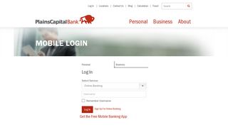 Mobile Login - PlainsCapital Bank