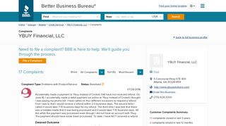 YBUY Financial, LLC | Complaints | Better Business Bureau® Profile