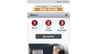 Earn Points - Yankee Candle Fan Club