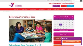 Before & Afterschool Care - YMCA OF MEMPHIS & THE MID-SOUTH