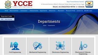 Departments |YCCE