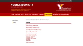 Logins - Youngstown City School District