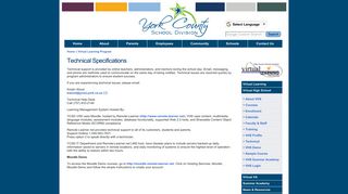 York County School Division - Virtual Learning Technical Specifications
