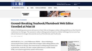 Ground-Breaking Yearbook/Photobook Web Editor Unveiled at Print 18