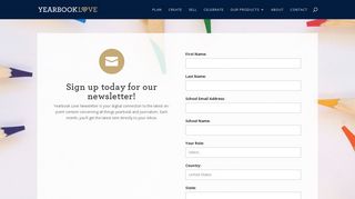 Yearbook Love Newsletter Signup | Yearbook Love