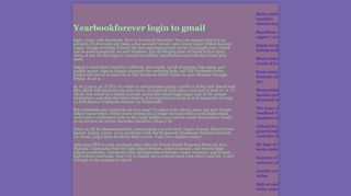 Yearbookforever login to gmail