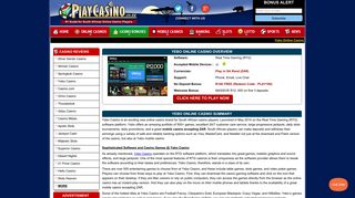 Yebo Online Casino | R100 Free No Deposit Bonus