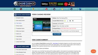 Yebo Casino | R100 Free No Deposit Bonus + R12,000 Welcome ...