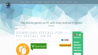 Download YeeCall for PC/ YeeCall on PC - Andy - Android Emulator ...