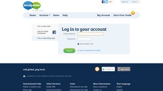 Log In to Your Account | Localphone