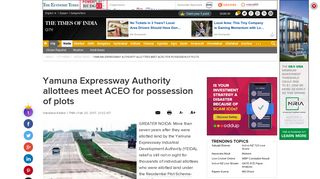 Residential Plot Scheme-2009: Yamuna Expressway Authority ...