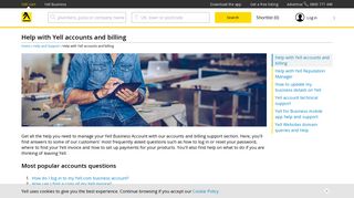 Accounts and Billing | Yell Help & Support - Yell.com