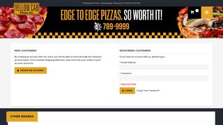 My Account - Yellow Cab Pizza Online Delivery - Page