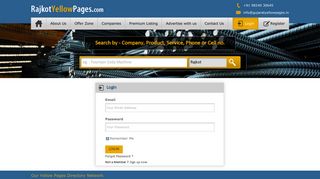 Rajkot Yellow Pages - Business Login Centre & Member Login
