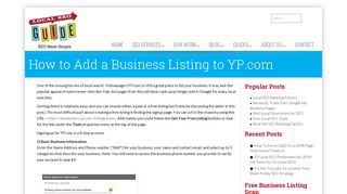 How to Add a Business Listing to YP.com - Local SEO Guide