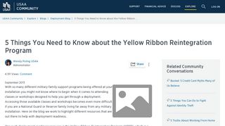 5 Things You Need to Know about the Yellow Ribbon ... - USAA ...