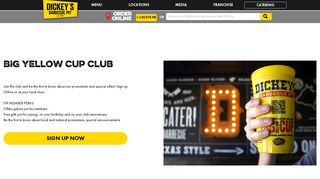 Big Yellow Cup Club - Dickey's Barbecue Pit - Community