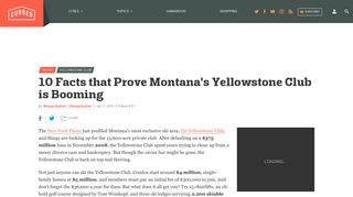 10 Facts that Prove Montana's Yellowstone Club is Booming - Curbed