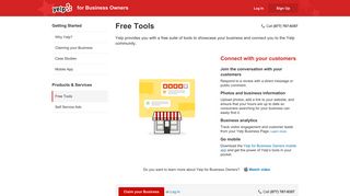 Free Tools | Yelp for Business Owners