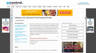 Adding a Live Yelp Feed to Your Facebook Profile | Your Business