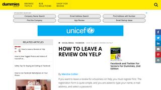 How to Leave a Review on Yelp - dummies