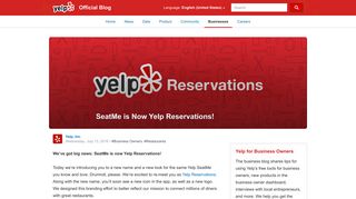 SeatMe is Now Yelp Reservations! - Yelp