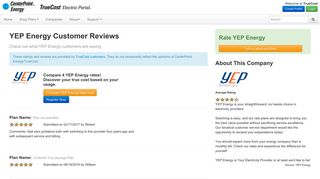 YEP Energy Reviews provided by myTrueCost.com