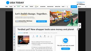 Yerdled yet? New shopper tools save money and planet - USA Today