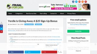 Yerdle Is Giving Away A $25 Sign-Up Bonus - Frugal For Less