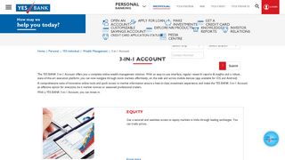3-in-1 Account – Savings, Demat & YES SECURITIES ... - Yes Bank