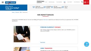 Remittance - NRI Remittance Products, Money Transfer to India - YES ...