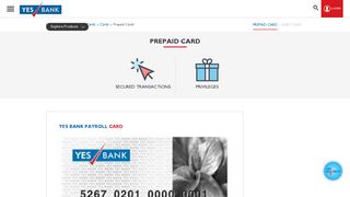 Prepaid Cards by YES BANK