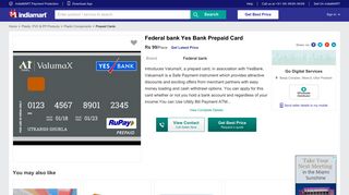 Yes Bank Prepaid Card at Rs 99 /piece | Prepaid Atm Card - Go Digital ...